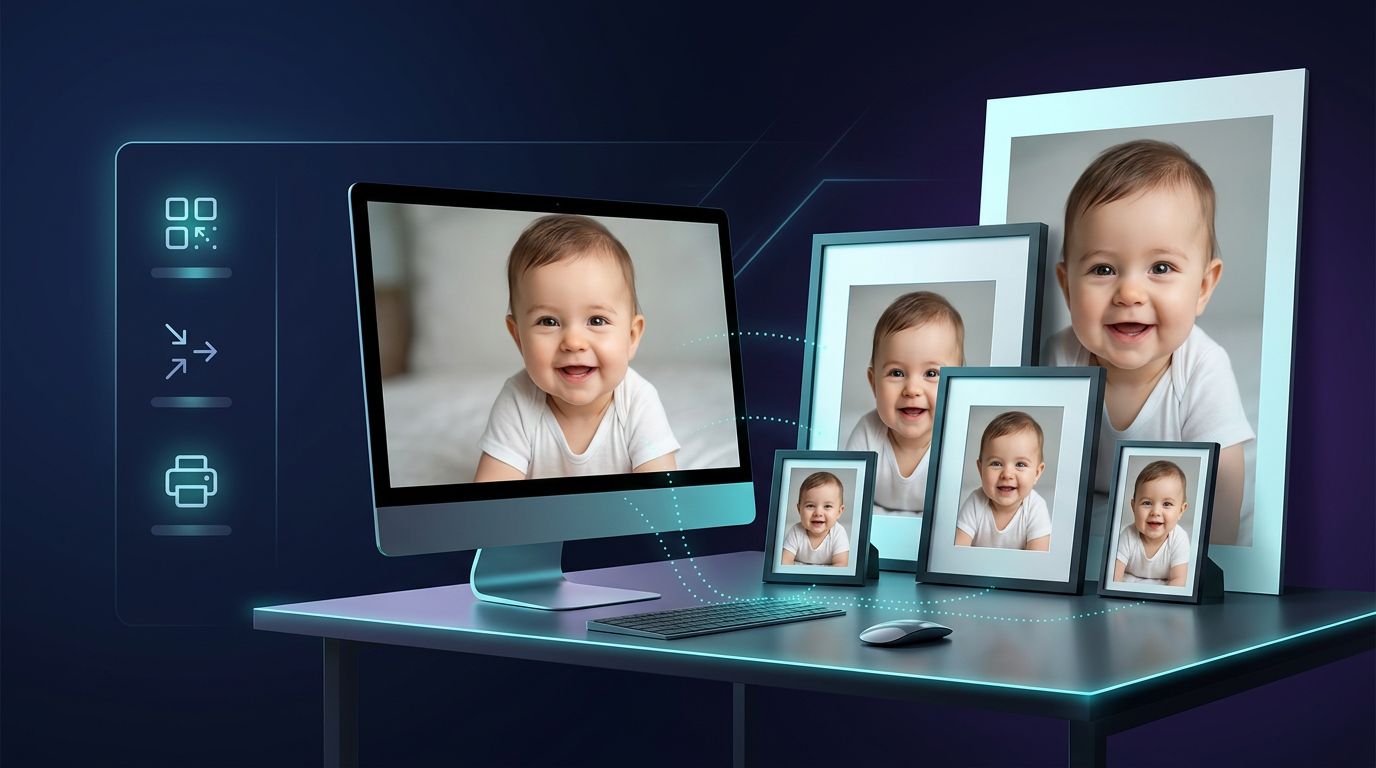 Planning realistic print sizes from available image pixels