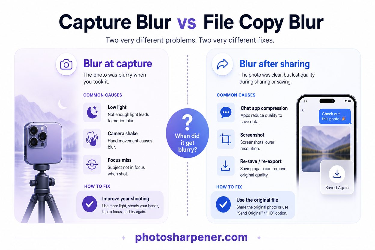 Capture blur vs file copy blur