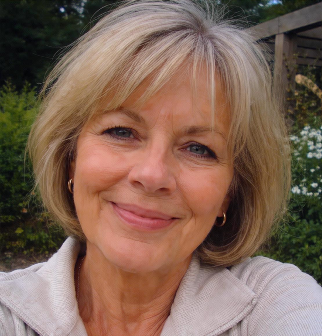 Portrait upscaled with face-aware AI restoration — after